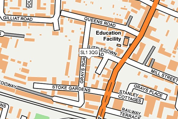SL1 3QG map - OS OpenMap – Local (Ordnance Survey)