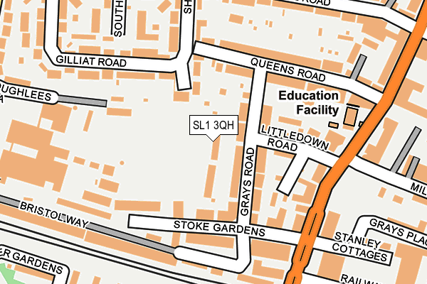 SL1 3QH map - OS OpenMap – Local (Ordnance Survey)