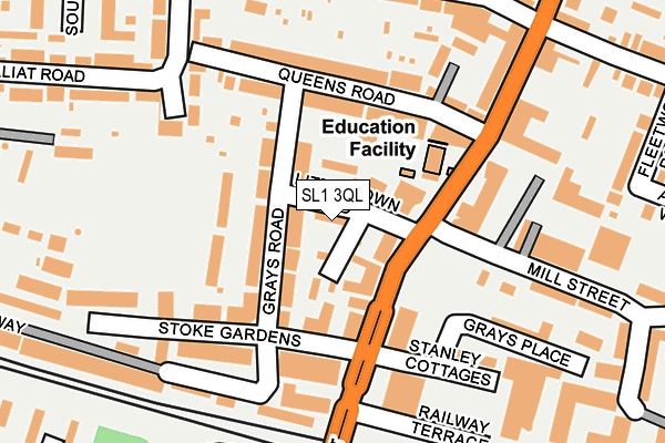 SL1 3QL map - OS OpenMap – Local (Ordnance Survey)