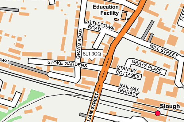 SL1 3QQ map - OS OpenMap – Local (Ordnance Survey)