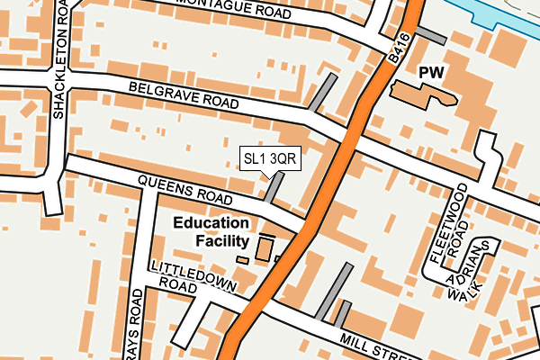 SL1 3QR map - OS OpenMap – Local (Ordnance Survey)