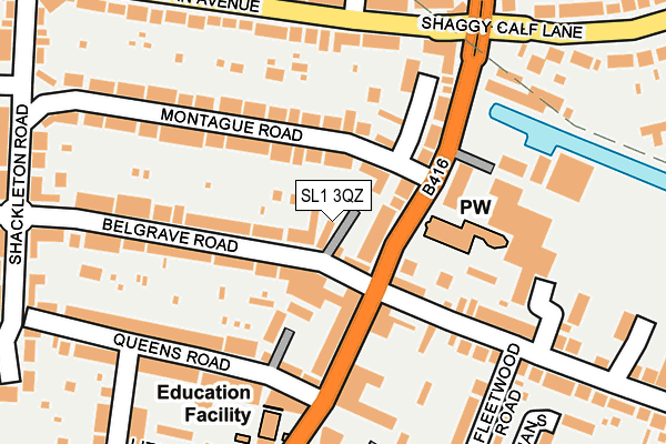SL1 3QZ map - OS OpenMap – Local (Ordnance Survey)