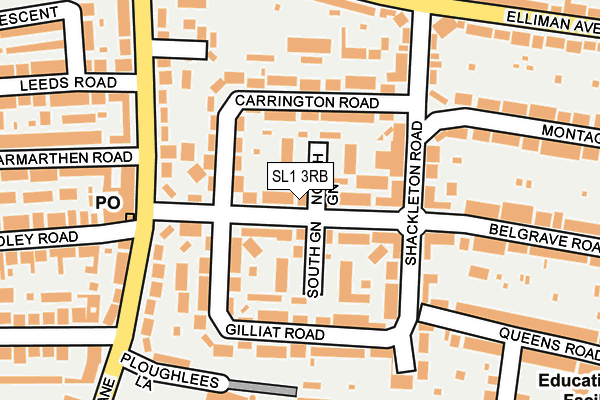 SL1 3RB map - OS OpenMap – Local (Ordnance Survey)