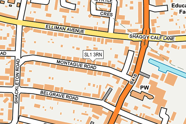 SL1 3RN map - OS OpenMap – Local (Ordnance Survey)