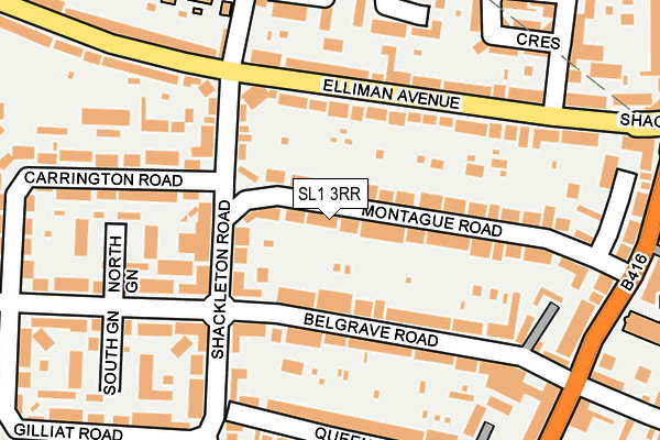 SL1 3RR map - OS OpenMap – Local (Ordnance Survey)