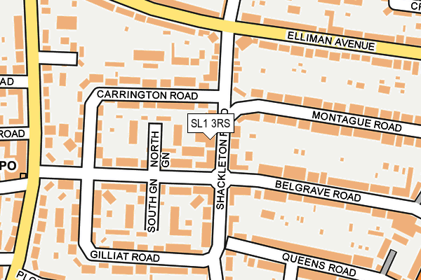 SL1 3RS map - OS OpenMap – Local (Ordnance Survey)