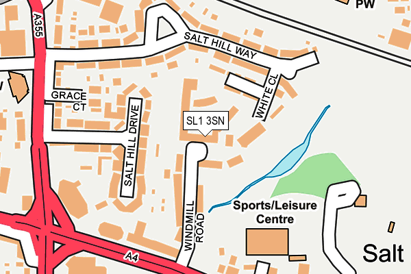 SL1 3SN map - OS OpenMap – Local (Ordnance Survey)