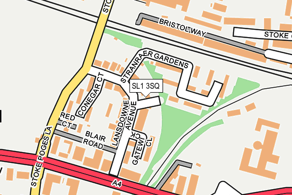 SL1 3SQ map - OS OpenMap – Local (Ordnance Survey)