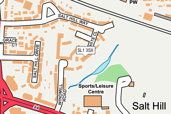 SL1 3SX map - OS OpenMap – Local (Ordnance Survey)