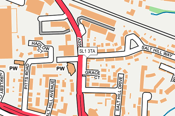 SL1 3TA map - OS OpenMap – Local (Ordnance Survey)
