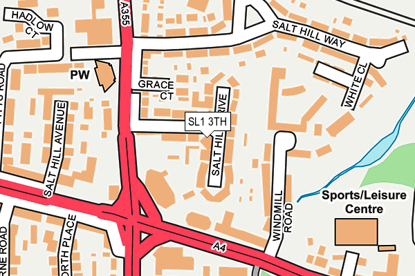 SL1 3TH map - OS OpenMap – Local (Ordnance Survey)