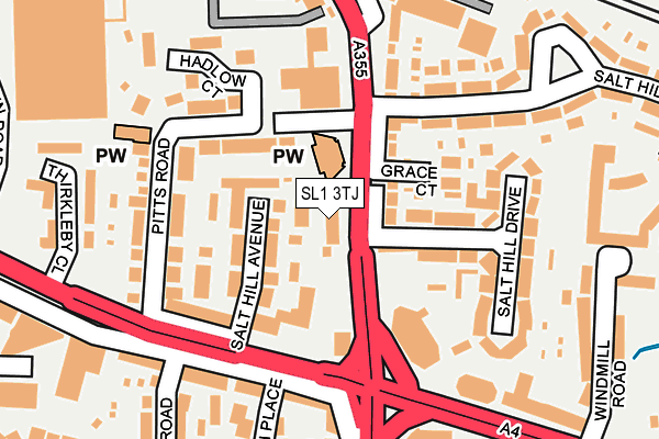 SL1 3TJ map - OS OpenMap – Local (Ordnance Survey)