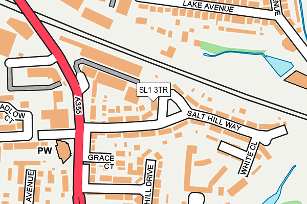 SL1 3TR map - OS OpenMap – Local (Ordnance Survey)