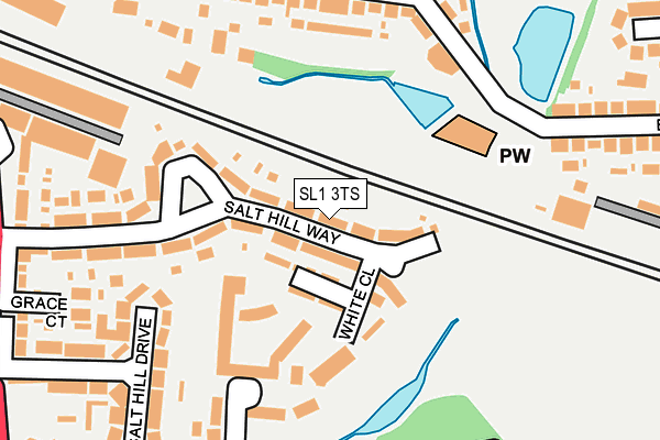 SL1 3TS map - OS OpenMap – Local (Ordnance Survey)