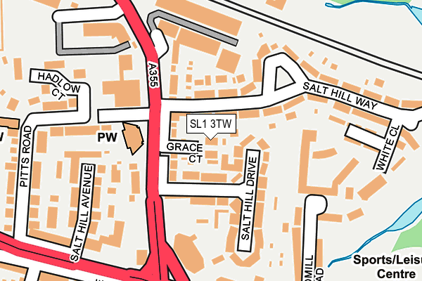 SL1 3TW map - OS OpenMap – Local (Ordnance Survey)