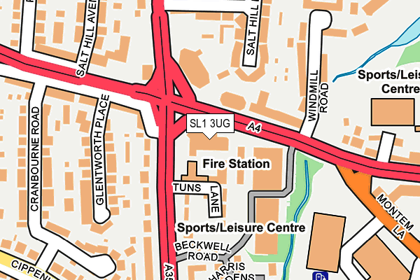 SL1 3UG map - OS OpenMap – Local (Ordnance Survey)