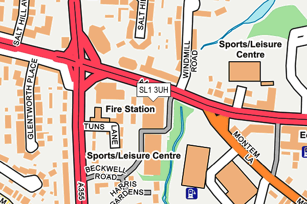 SL1 3UH map - OS OpenMap – Local (Ordnance Survey)