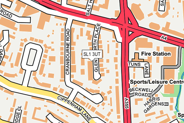 SL1 3UT map - OS OpenMap – Local (Ordnance Survey)
