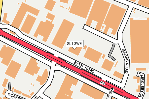 SL1 3WE map - OS OpenMap – Local (Ordnance Survey)