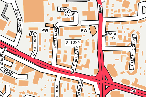 SL1 3XP map - OS OpenMap – Local (Ordnance Survey)