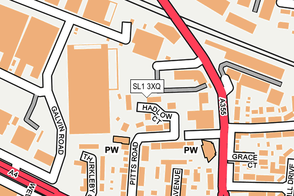 SL1 3XQ map - OS OpenMap – Local (Ordnance Survey)