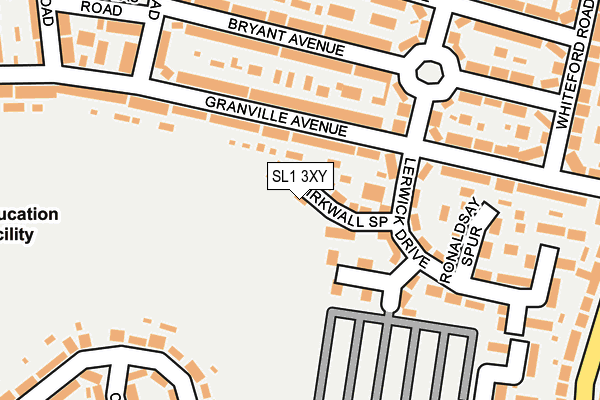 SL1 3XY map - OS OpenMap – Local (Ordnance Survey)