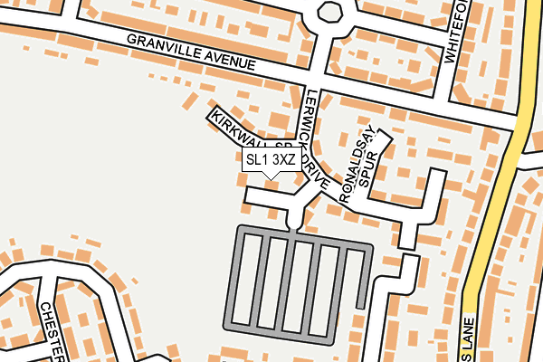 SL1 3XZ map - OS OpenMap – Local (Ordnance Survey)