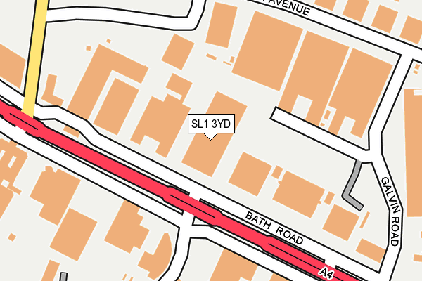 SL1 3YD map - OS OpenMap – Local (Ordnance Survey)