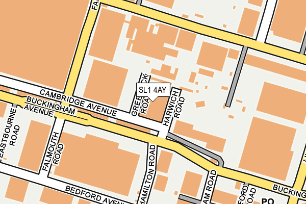 SL1 4AY map - OS OpenMap – Local (Ordnance Survey)