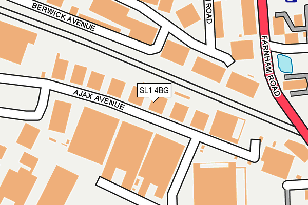 SL1 4BG map - OS OpenMap – Local (Ordnance Survey)