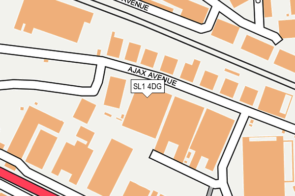 SL1 4DG map - OS OpenMap – Local (Ordnance Survey)