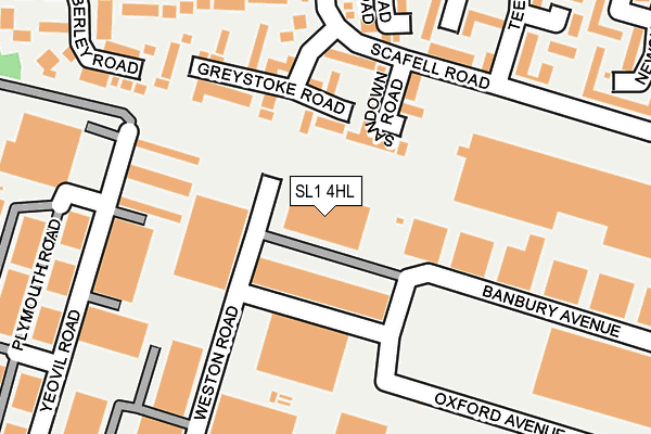 SL1 4HL map - OS OpenMap – Local (Ordnance Survey)