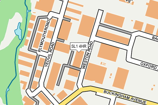 SL1 4HR map - OS OpenMap – Local (Ordnance Survey)