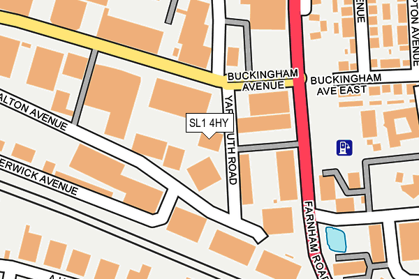 SL1 4HY map - OS OpenMap – Local (Ordnance Survey)