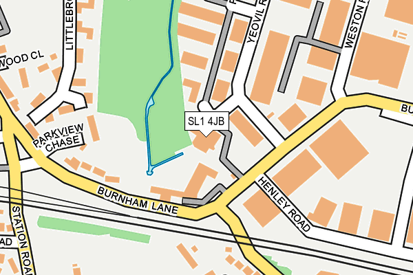 SL1 4JB map - OS OpenMap – Local (Ordnance Survey)