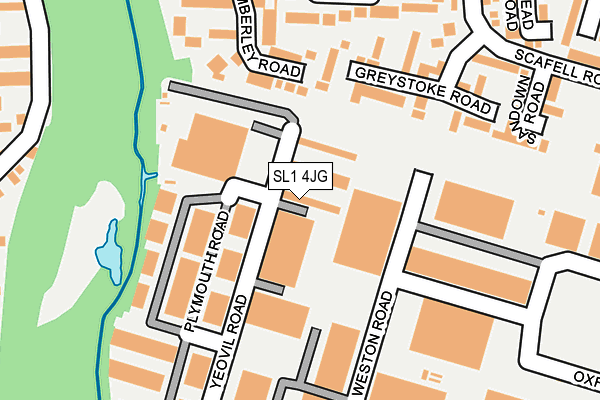 SL1 4JG map - OS OpenMap – Local (Ordnance Survey)