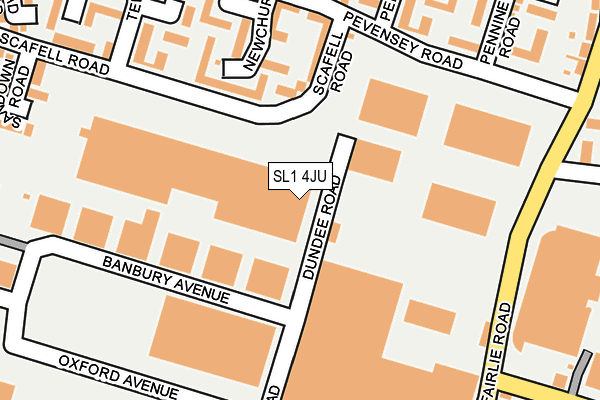 SL1 4JU map - OS OpenMap – Local (Ordnance Survey)