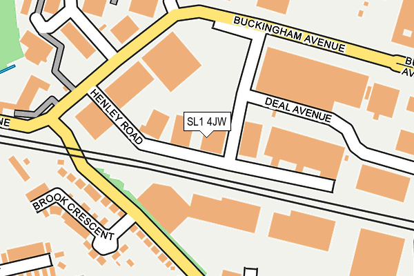 SL1 4JW map - OS OpenMap – Local (Ordnance Survey)