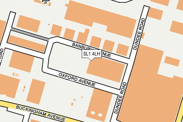 SL1 4LH map - OS OpenMap – Local (Ordnance Survey)