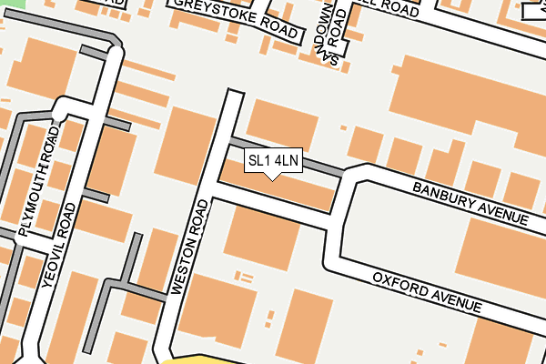 SL1 4LN map - OS OpenMap – Local (Ordnance Survey)