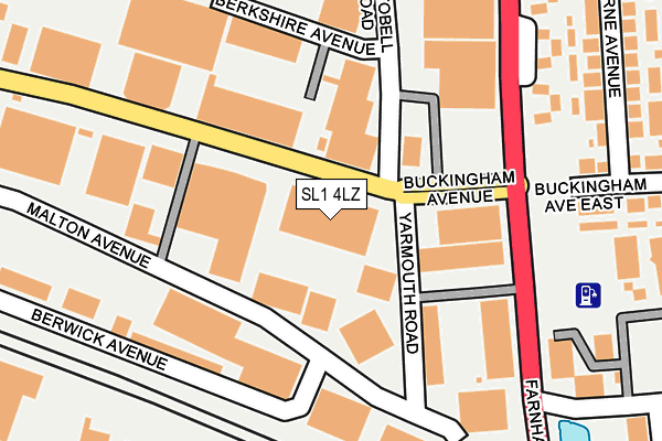 SL1 4LZ map - OS OpenMap – Local (Ordnance Survey)