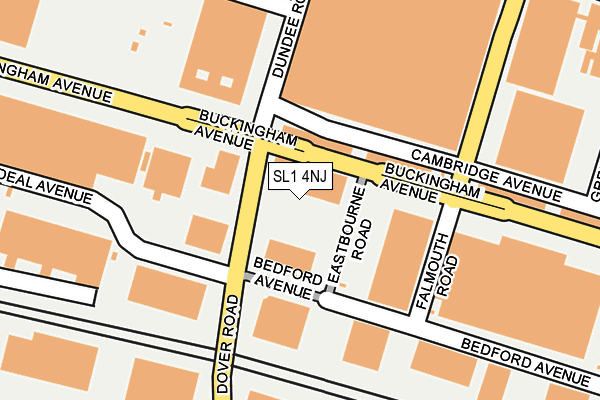 SL1 4NJ map - OS OpenMap – Local (Ordnance Survey)