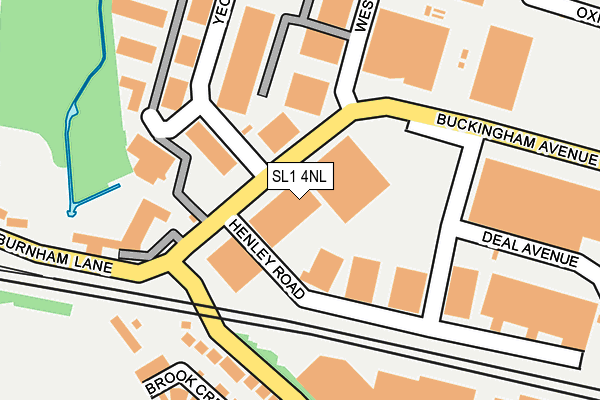 SL1 4NL map - OS OpenMap – Local (Ordnance Survey)