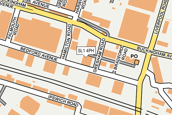 SL1 4PH map - OS OpenMap – Local (Ordnance Survey)