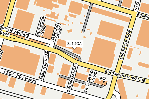 SL1 4QA map - OS OpenMap – Local (Ordnance Survey)