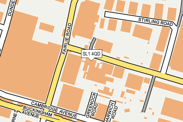 SL1 4QD map - OS OpenMap – Local (Ordnance Survey)