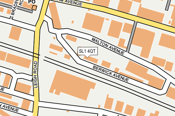 SL1 4QT map - OS OpenMap – Local (Ordnance Survey)