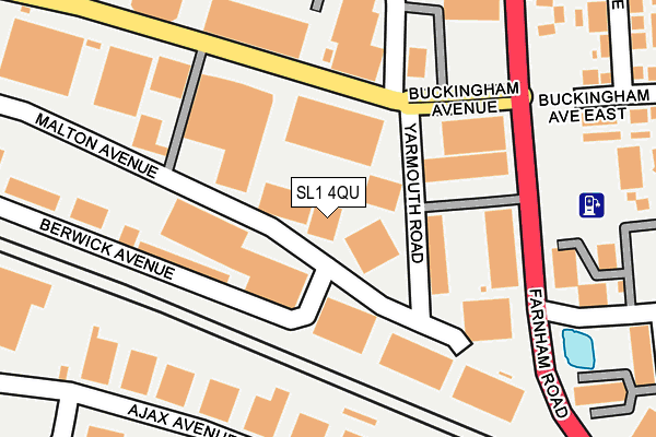 SL1 4QU map - OS OpenMap – Local (Ordnance Survey)