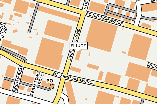 SL1 4QZ map - OS OpenMap – Local (Ordnance Survey)