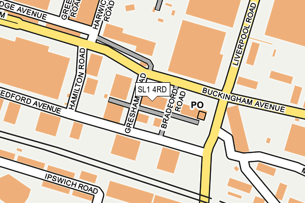 SL1 4RD map - OS OpenMap – Local (Ordnance Survey)